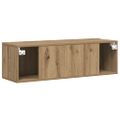 vidaXL Nástenná TV skrinka dub artisan 100x30x30 cm kompozitné drevo