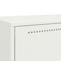 vidaXL Vysoká skrinka biela 68x39x111,5 oceľ