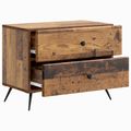 vidaXL Nočný stolík Staré drevo 62 x 34,5 x 47,5 cm Kompozitné drevo