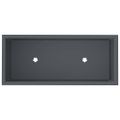 vidaXL Zvýšený záhradný kvetináč Antracit 60 x 26 x 45 cm Oceľ