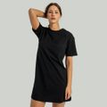Dámske tričkové šaty ALPHA Black - STRIX, veľkosť S, veľkosť oblečenia S