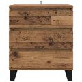 vidaXL Servírovacia skriňa Staré drevo 60 x 35 x 70 cm