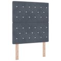 vidaXL Posteľ s pružinovým rámom Tmavo šedá 200 x 80 cm Zamat
