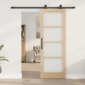 vidaXL Posuvné dvere ORKDAL 73,5 x 198,5 cm Prírodná a čierna