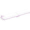 vidaXL Stolová doska 200x40x(2-6) cm, neošetrený masív, živé hrany
