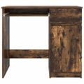 vidaXL Stôl dymový dub 86x49x76 cm kompozitné drevo