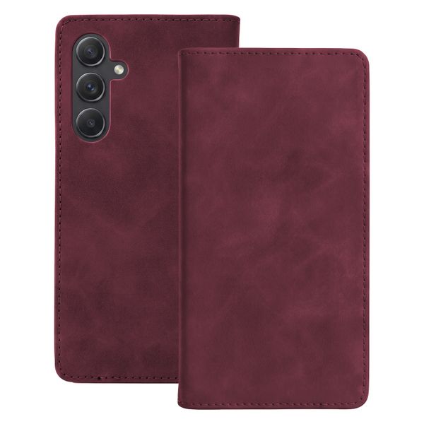 Smart Suede case for Samsung Galaxy A55 5G maroon