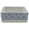 vidaXL Umývadlo na dosku sivo-modré obdĺžnik 46x35,5x13 cm keramické
