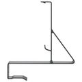 vidaXL Podpora strážcu snehu 6 ks Antracitová 29,5 x 3 x 34,5 cm Oceľ