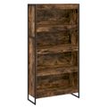 vidaXL Knižnica 80 x 30 x 155 cm Kompozitné drevo Dymová dub
