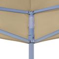 vidaXL Strecha na párty stan 2x2 m, béžová 270 g/m²