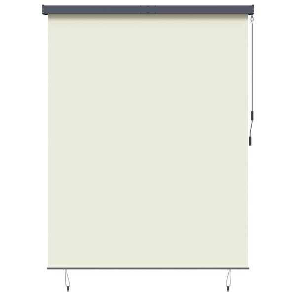 vidaXL Roleta Krémová 200 x 250 cm Textil a hliník