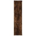vidaXL Knižnica dymový dub 50x25x106 cm