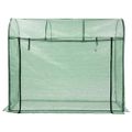 vidaXL Skleník s dverami na zips 200x80x170 cm