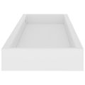 vidaXL Terasové nástenné police 2 ks biele 60x15x4 cm MDF