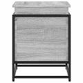 vidaXL Úložný box s vekom sivá sonoma 60x40x51,5 cm kompozitné drevo