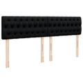vidaXL Posteľný rám boxspring s matracom čierny 180x200 cm látka