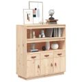 vidaXL Vysoká skrinka 100x40x108,5 cm masívna borovica