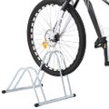 vidaXL Stojan na 2 bicykle podlahový voľne stojaci pozinkovaná oceľ