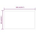 vidaXL LED kúpeľňové zrkadlo 60x100 cm