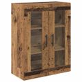 vidaXL Highboard 2 ks Staré drevo 69,5 x 34 x 180 cm Kompozitné drevo