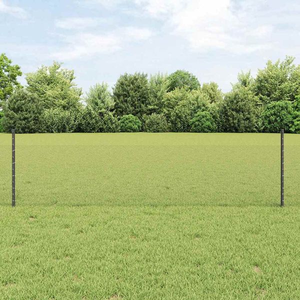 vidaXL Zvarený drôtený plot 10 x 0,5 m (Š x V) PVC potiahnutá oceľ