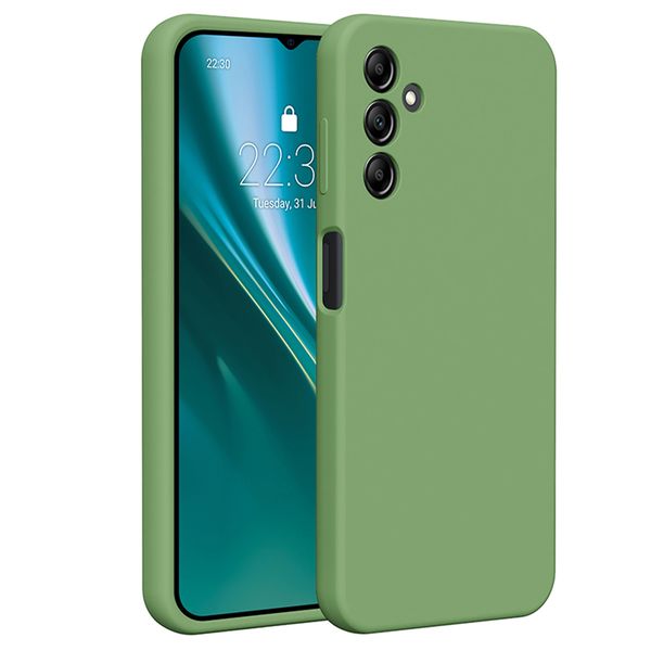 Etteri Silikónové puzdro pre Samsung Galaxy A14 svetlozelená