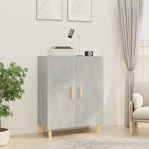 vidaXL Komoda betónovo sivá 70x34x90 cm spracované drevo