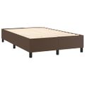 vidaXL Posteľný rám s boxspringom hnedý 120x200 cm umelá koža