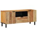 vidaXL TV skrinka Hnedá 105 x 33,5 x 46 cm Masívne mango drevo