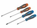 Skrutkovače, súprava 4 ks, (-) 4x100mm, (-) 5,5x150mm, PZ1x80mm, PZ2x150mm KITO