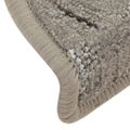 vidaXL Kobercové nášľapy na schody 15 ks sivé 56x17x3 cm