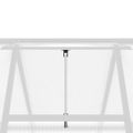 vidaXL Skleník so základovým rámom strieborný 169x169x202 cm hliník