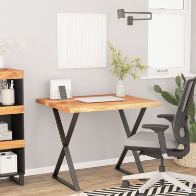 vidaXL Stolová doska 90x80x3,8cm obdĺžnik akáciový masív živá hrana