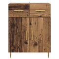 vidaXL Servírovacia skriňa Staré drevo 69,5 x 34 x 90 cm