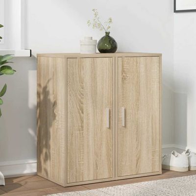 vidaXL Skrinky na topánky 2 ks dub sonoma 32x35x70 cm drevotrieska