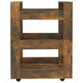 vidaXL Kuchynský vozík dymový dub 60x45x80 cm spracované drevo