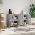 vidaXL Komody 2 ks sivý dub sonoma 60x35x70 cm kompozitné drevo