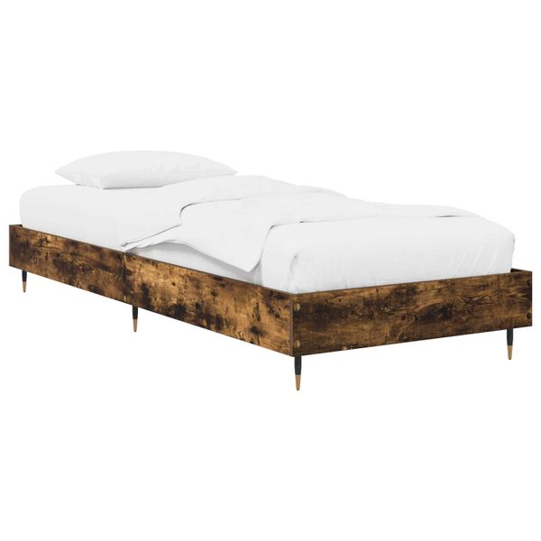 vidaXL Rám postele Dymový dub 80 x 200 cm Kompozitné drevo