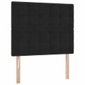 vidaXL Postel s úložným prostorem a matrací Čierna 120 x 200 cm Zamat