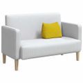 vidaXL Poduška na chrbát Žltá 45 x 20 x 35 cm Kordúrová tkanina