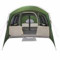 vidaXL Rodinný stan so strechou Zelená a biela 576 x 325 x 213 cm