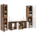 vidaXL Sada kúpeľňového nábytku 5 ks Staré drevo 33 x 34,5 x 160 cm