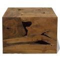 vidaXL Konferenčný stolík, 50x50x35 cm, pravé teakové drevo, hnedý
