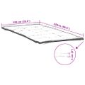vidaXL Chránič matraca biela 100x220 cm
