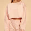 Dámska mikina Cropped Bliss Pink - BeastPink, veľkosť S, veľkosť oblečenia S