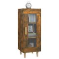 vidaXL Komoda dymový dub 34,5x34x90 cm spracované drevo
