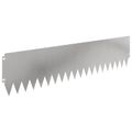 vidaXL Obrubník trávnika 10 ks 103 x 25 cm Oceľ Strieborná
