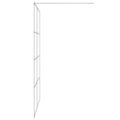vidaXL Sprchová zástena strieborná 140x195 cm priehľadné ESG sklo
