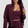 Dámska mikina Zip-up TRN Eggplant - GymBeam, veľkosť L, veľkosť oblečenia L